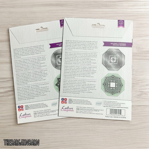 !!SALE!! Crafters Companion Gemini Heritage Die Elements Bundle - Picture 2 of 2